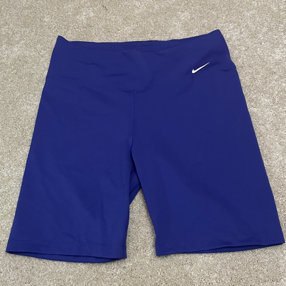 Nike dri fit purple spandex shorts